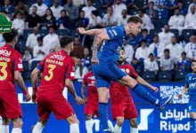 مباراه الهلال ضد ضمك رأسية سافيتش الحاسمة