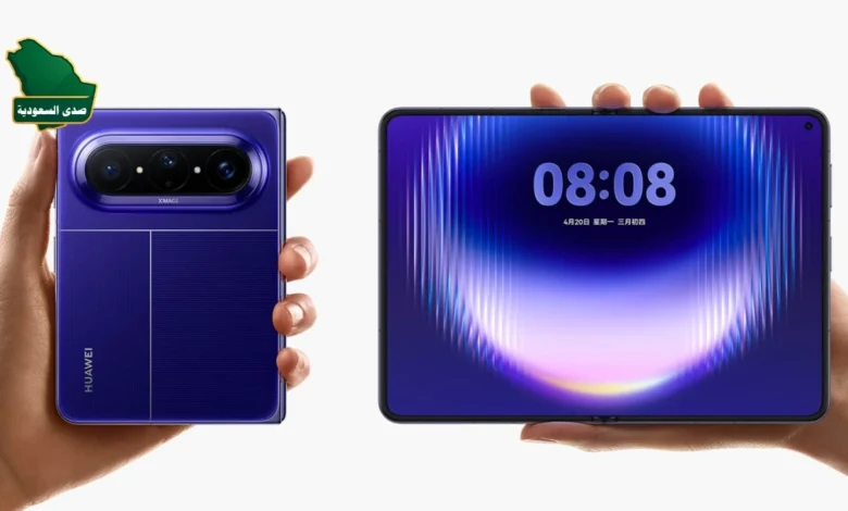 هاتف هواوي Pura X Max القابل للطي بتصميم أفقي عريض مع القلم الذكي
