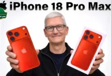 تصميم تخيلي لهاتف iPhone 18 Pro مع رسم بياني يوضح تثبيت أسعار iPhone 18 Pro رغم ارتفاع مؤشر أسعار الذاكرة العالمي