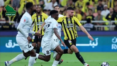 لقطة من مباراة الاتحاد والخلود التي انتهت بالتعادل السلبي في الدوري السعودي للمحترفين